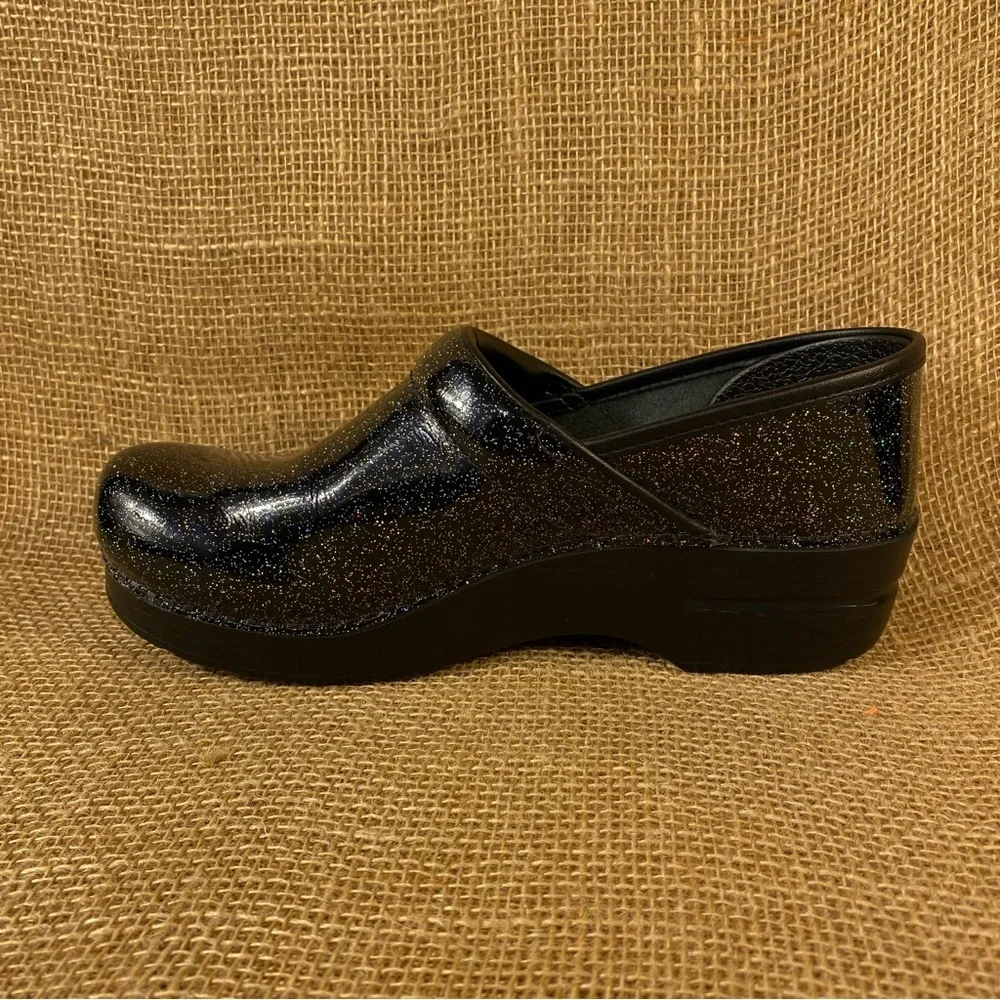 Dansko clogs black with sparkles leather professional womens size 8.5 EU 39 - Picture 6 of 13